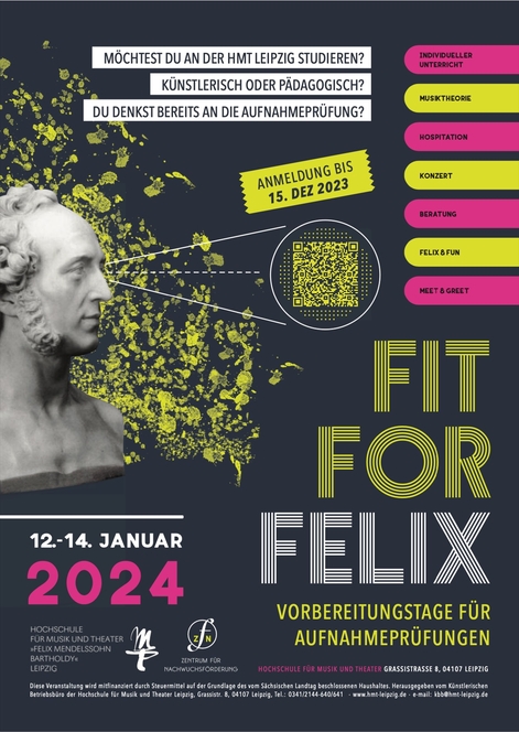 FIT FOR FELIX -Vorbereitungstage für Aufnahmeprüfungen 12. - 14. JANUAR 2024